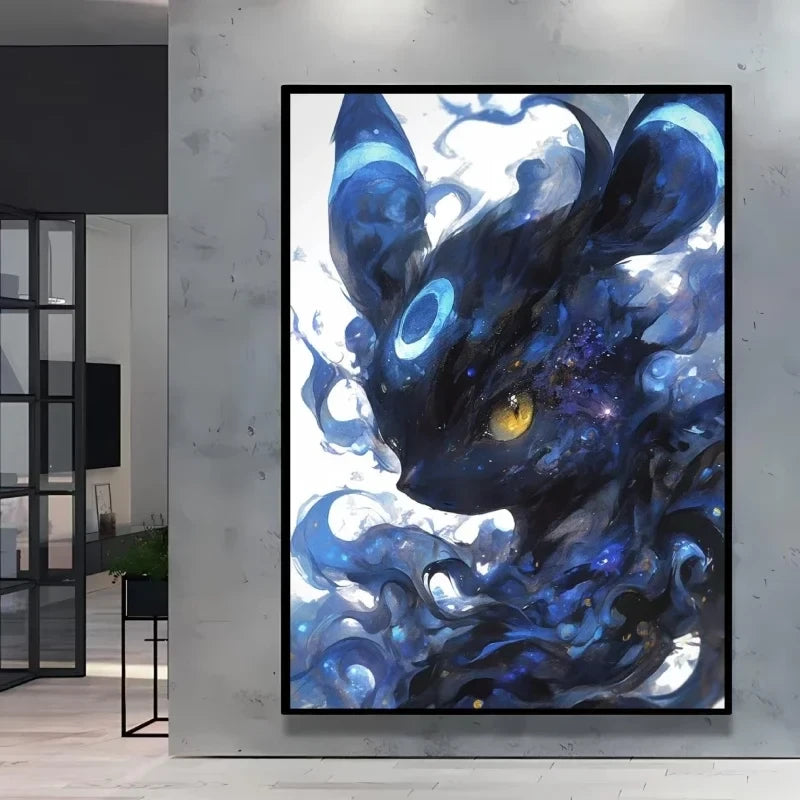Eevee Ink Style Canvas Art