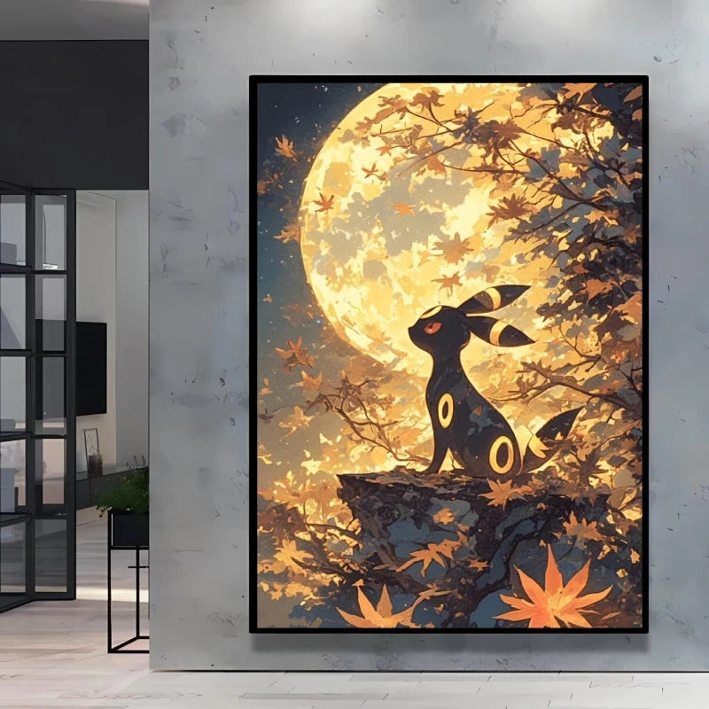 Eevee Ink Style Canvas Art