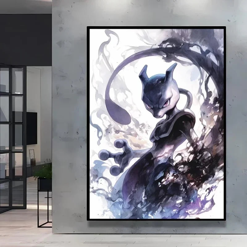 Eevee Ink Style Canvas Art
