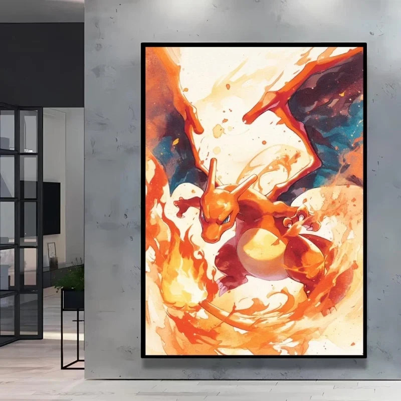 Eevee Ink Style Canvas Art