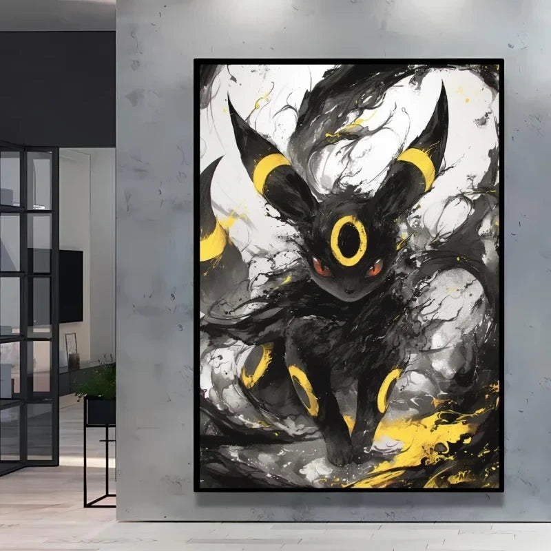 Eevee Ink Style Canvas Art
