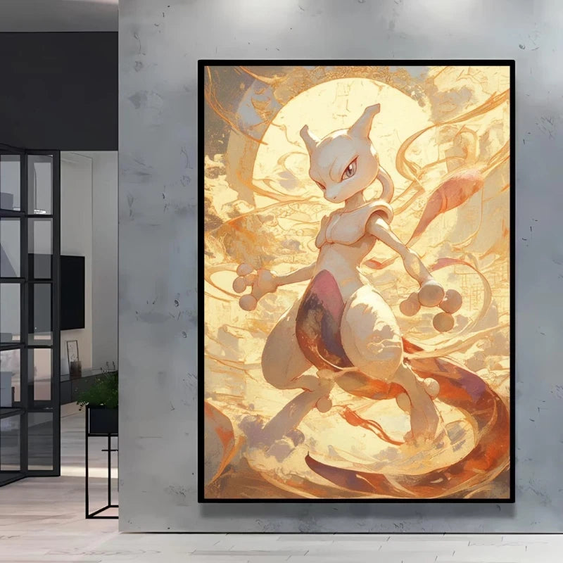 Eevee Ink Style Canvas Art
