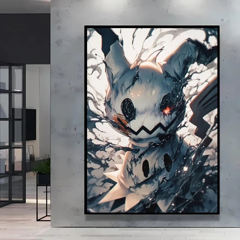 Eevee Ink Style Canvas Art