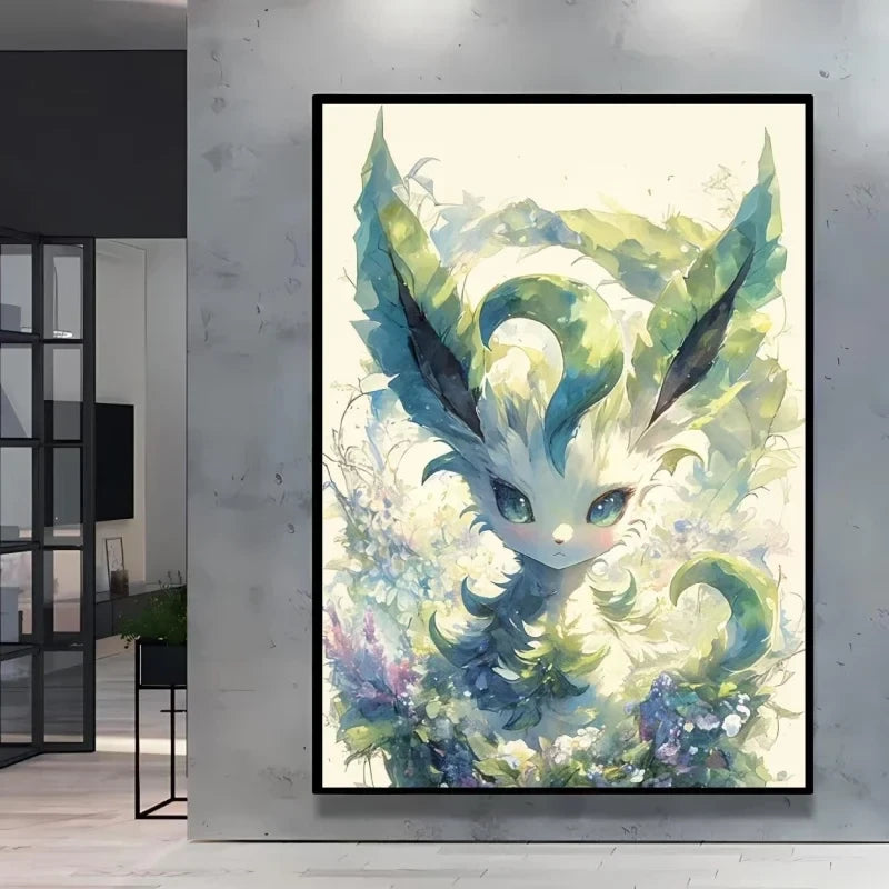Eevee Ink Style Canvas Art